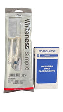 Kit 3 seringas Whiteness Simple 22% - FGM + Moldeira - Maquira